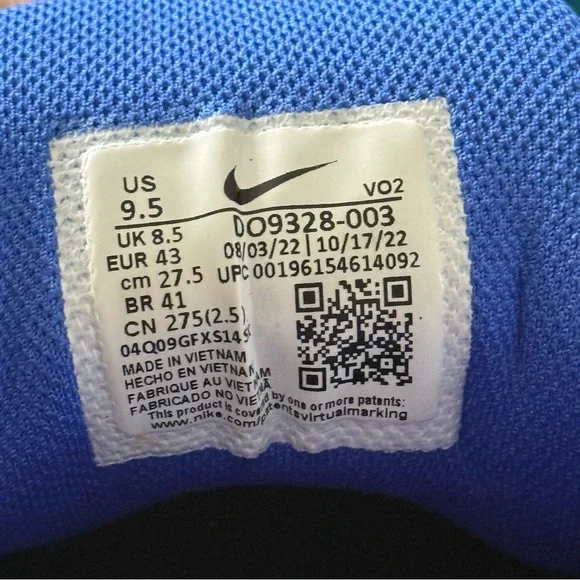 Men’s Nike Metcon 8, Anthracite Blue Lightning, size 9.5 - Picture 3 of 7